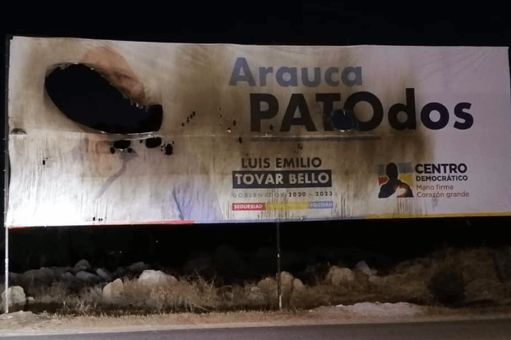 Uribismo denuncia daños en publicidad desplegada en Arauca