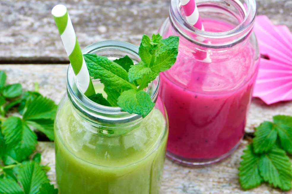 Batido de manzana verde y espinaca para bajar de peso