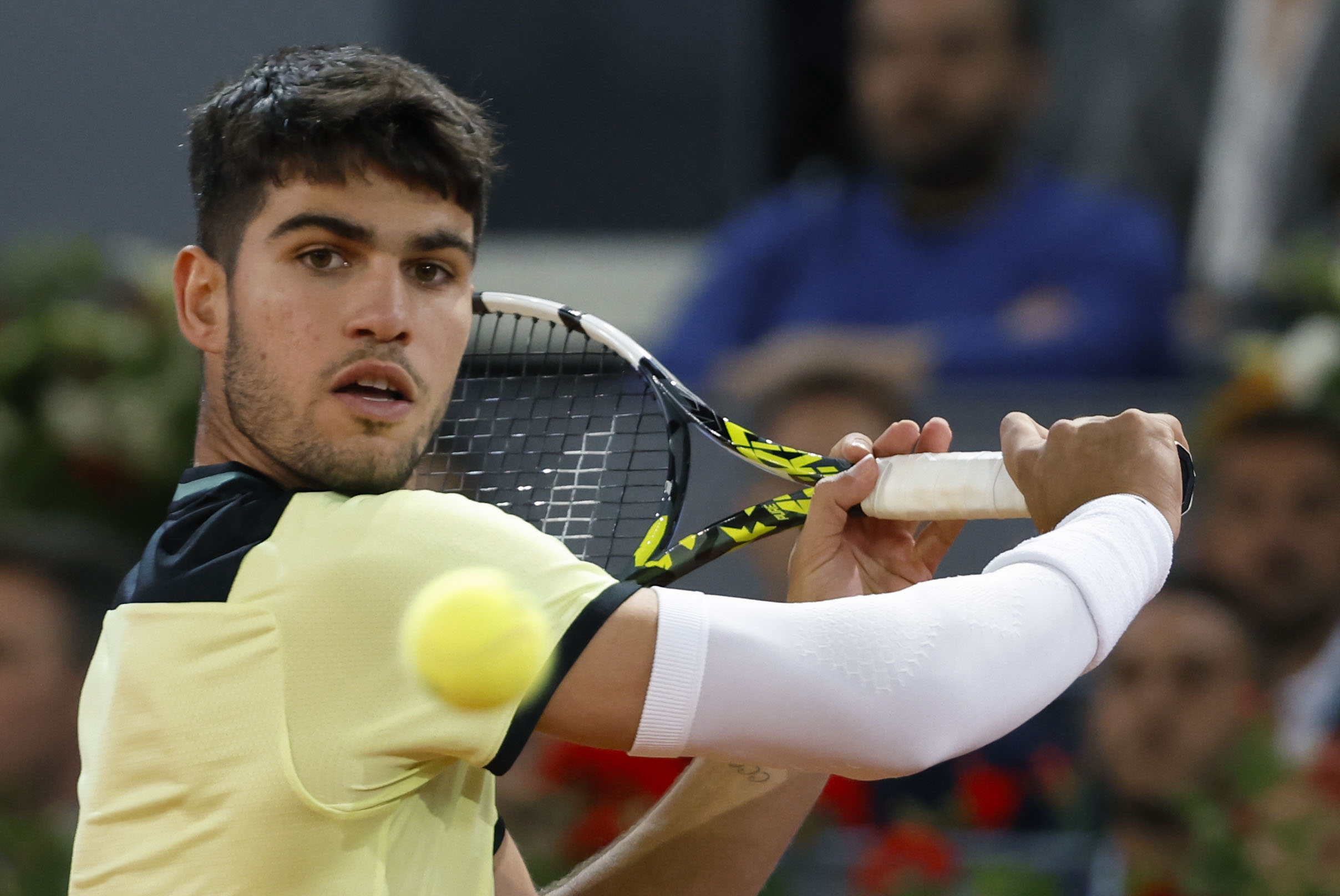 Alcaraz renunció al Masters 1000 de Roma por sus problemas en el brazo derecho