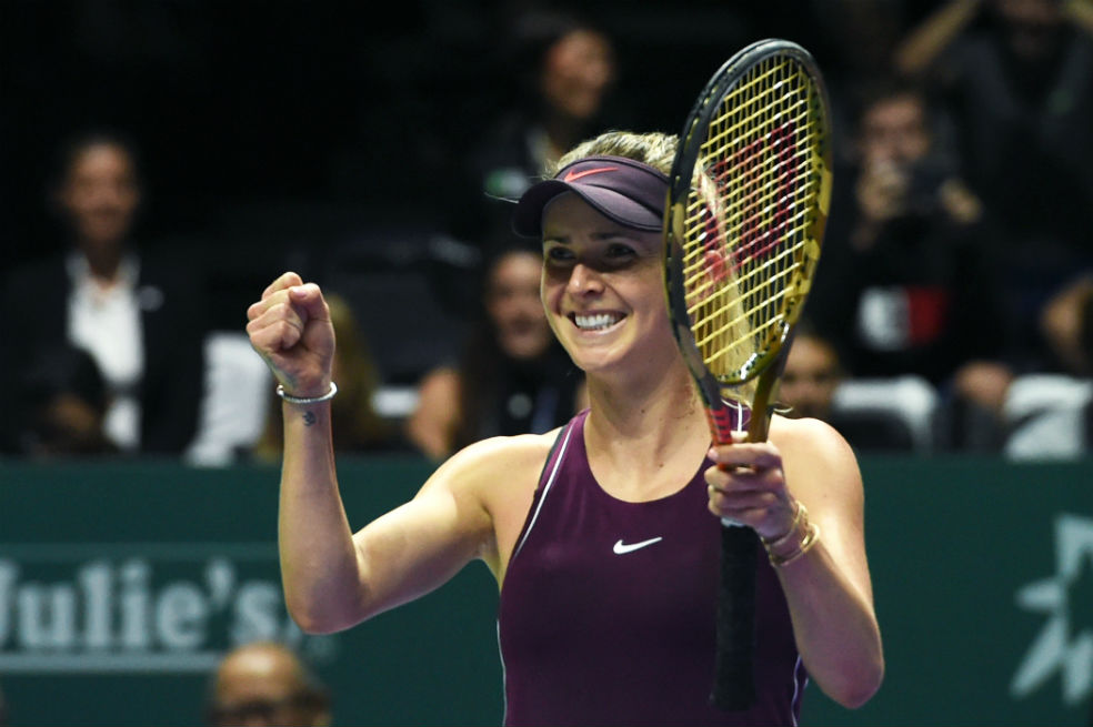Elina Svitolina clasificó a semifinales del torneo de Maestras de la WTA