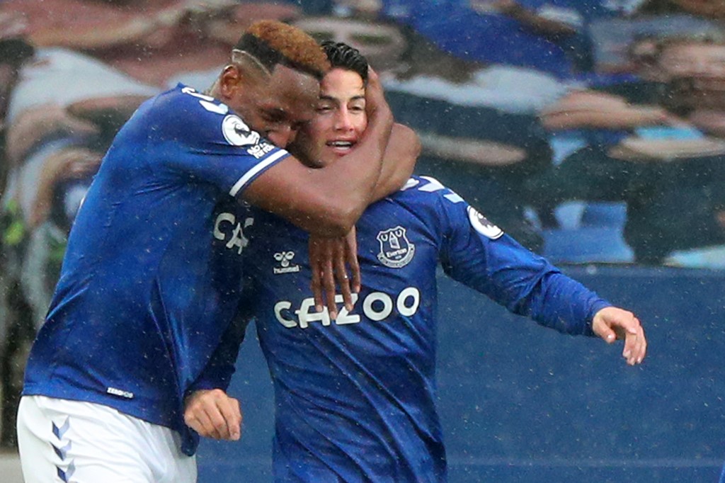 James Rodríguez y Yerry Mina están listos para volver con Everton