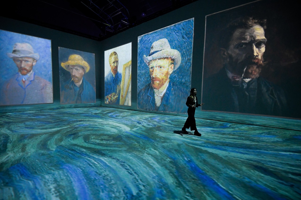 Fotografías de la exposición 'Beyond Van Gogh", que estará en Bogotá hasta el 14 de agosto.