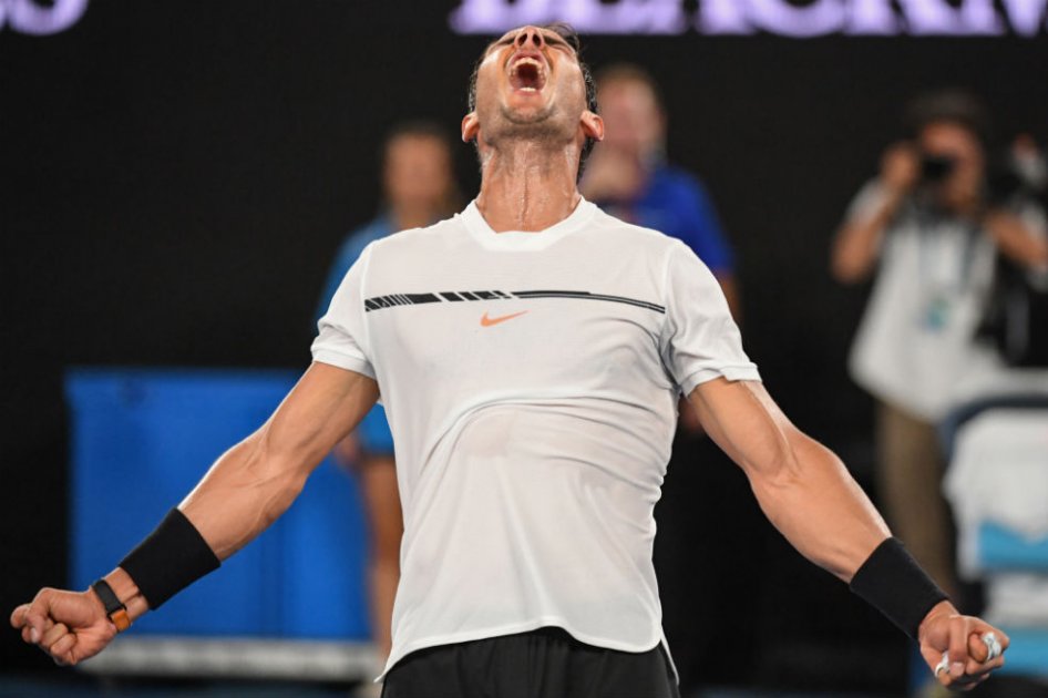 Rafale Nadal avanzó a cuartos de final en el Abierto de Australia. Foto: AFP