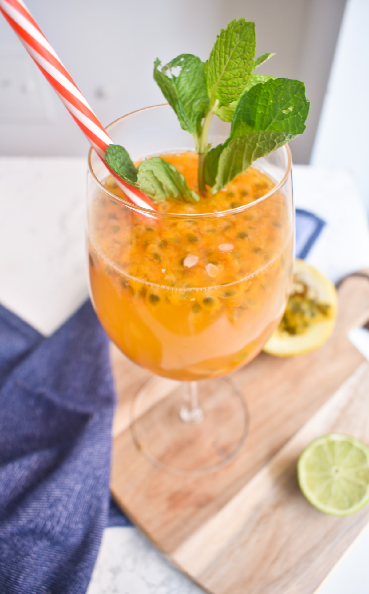 Bebida saludable de maracuyá