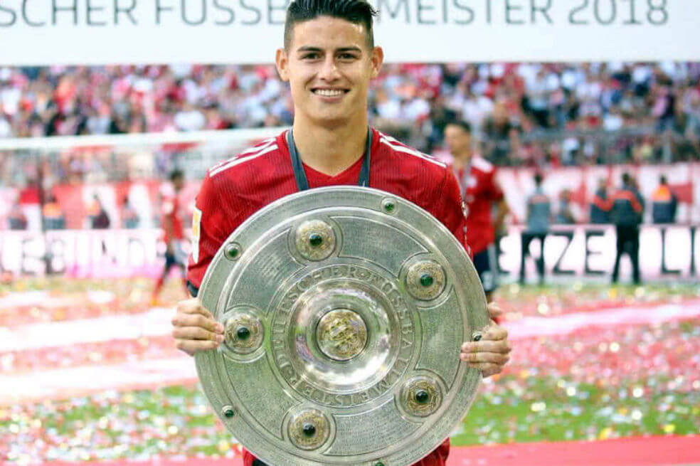 James y el Bayern Múnich se coronaron campeones de la Bundesliga