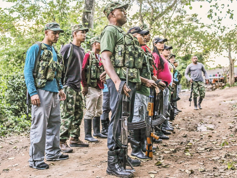 En las zonas de concentración, los guerrilleros de las Farc iniciarán el proceso de desarme y reincorporación a la vida civil. / AFP