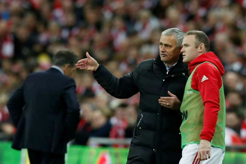 Rooney y Mourinho coincidieron en el Manchester United en la temporada 2016/17.