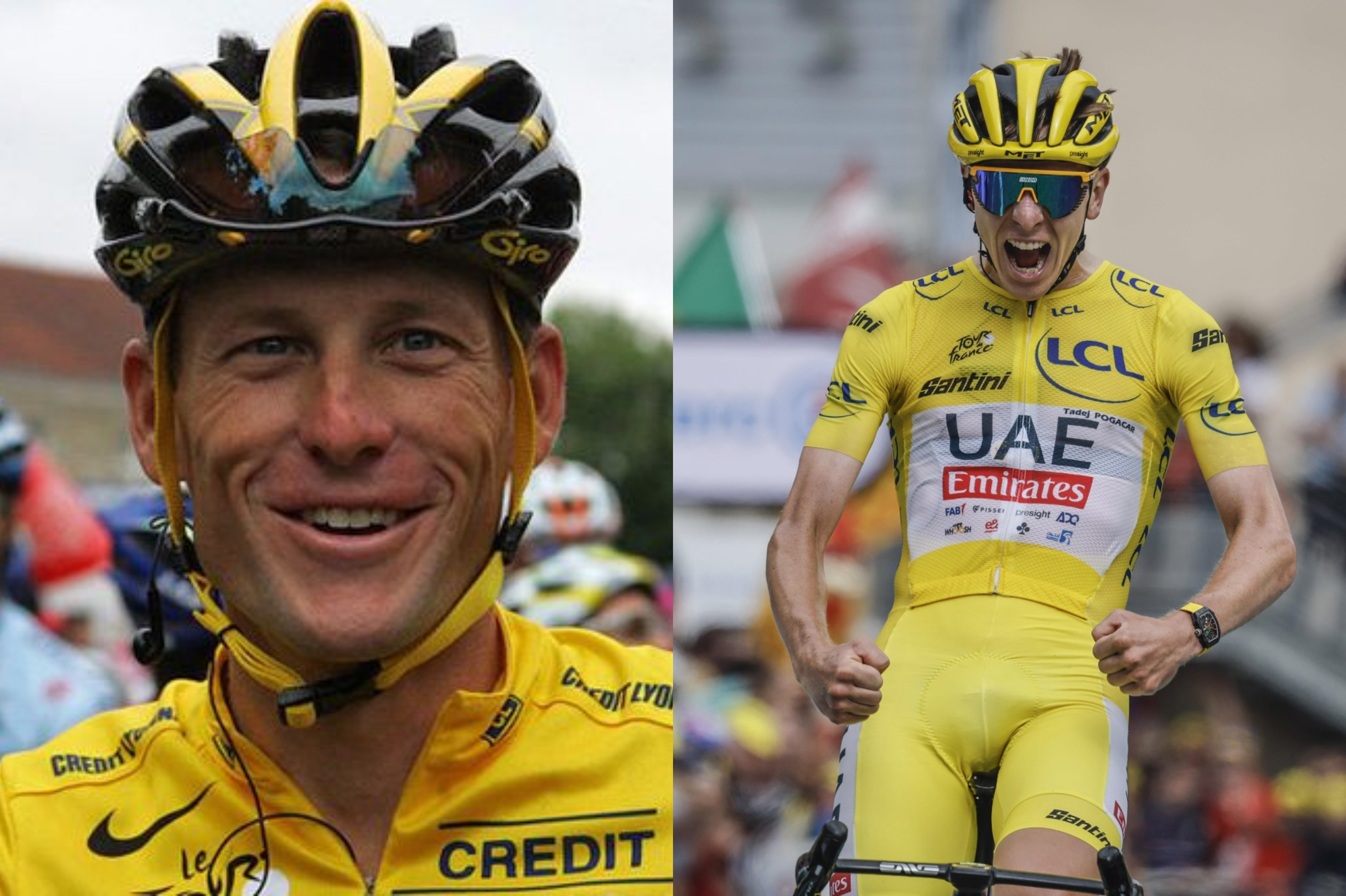 Lance Amstrong se comparó con Tadej Pogacar: “Es el mejor ciclista de la historia”
