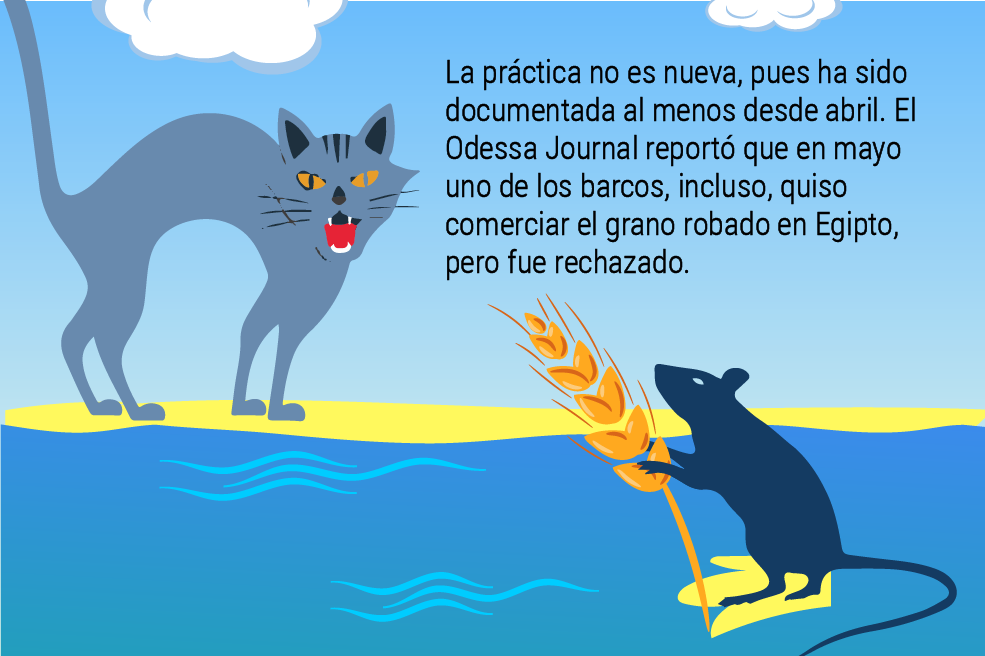 El mundo no es como lo pintan: Los barcos fantasma que roban cereal en Ucrania.