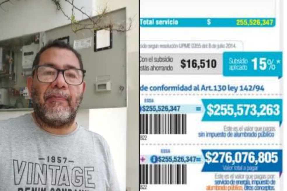 Hubo un error en reporte de consumo: Electrificadora sobre recibo de $276 millones