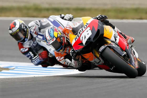 Pedrosa recorta distancias con Lorenzo, Yonny Hernández es 15 en la general