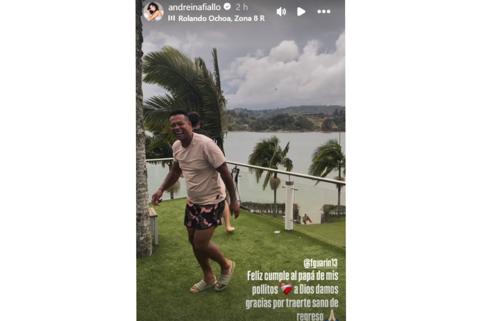 La modelo paisa hizo su primera publicación dedicada al exjugador de la Selección Colombia, con quien se dio una segunda oportunidad después de diez años.