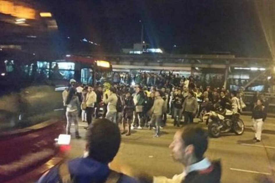 Restablecido servicio de TransMilenio luego de bloqueos y disturbios