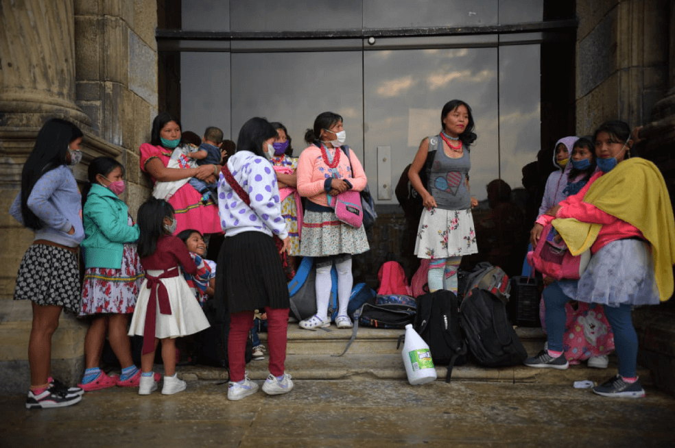 En fotos: Continúa el drama para los indígenas sin albergue temporal en Bogotá