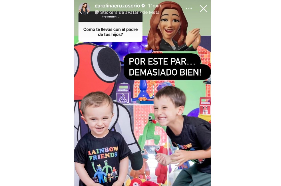 Después de más de un año de separación, Carolina Cruz contó cómo se lleva con Lincoln Palomeque, el padre de sus hijos Matías y Salvador. Esto dijo.