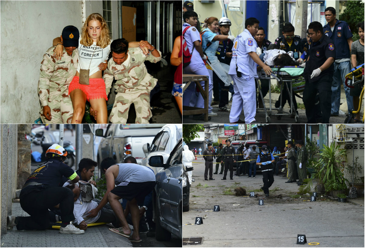 Momentos de terror en Tailandia tras ola de atentados
