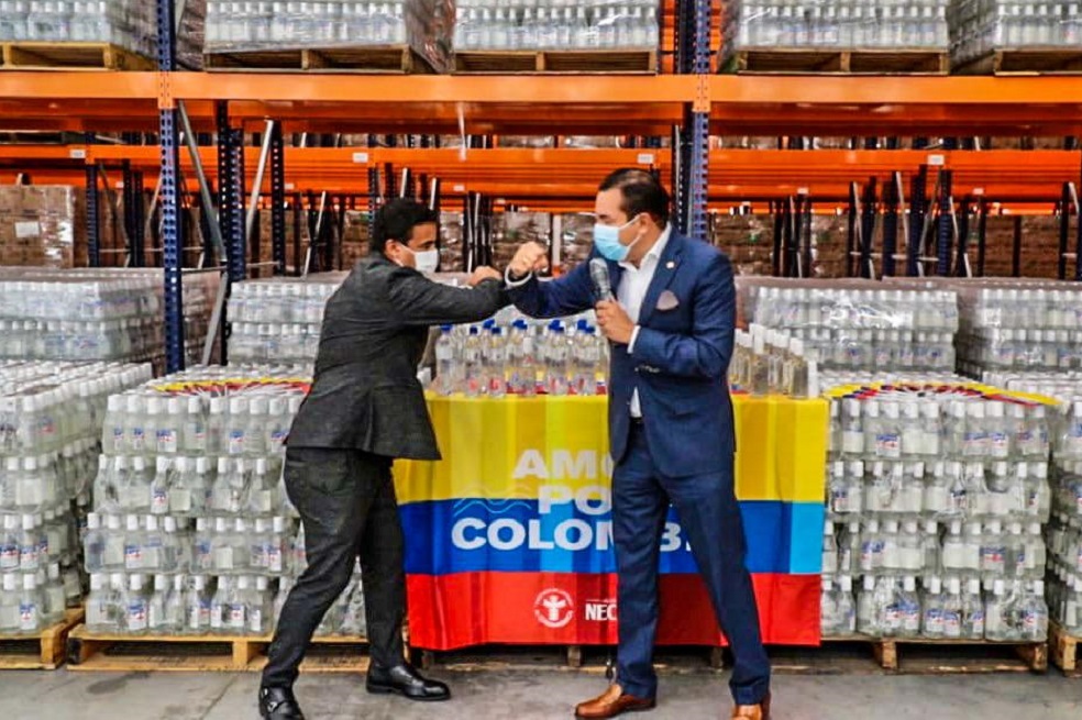 Cundinamarca donará 30 toneladas de agua y alcohol a zonas del país afectadas por ola invernal