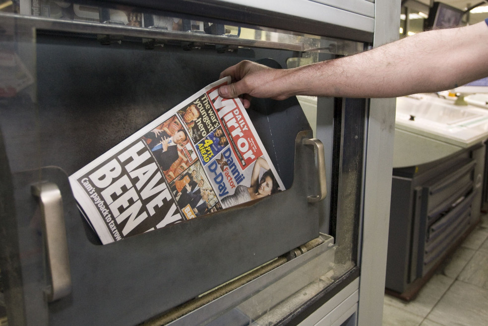Propietario del Daily Mirror y el Daily Express suprime 550 empleos