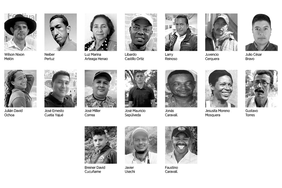 En memoria: los 60 líderes y lideresas asesinados en Colombia durante 2022