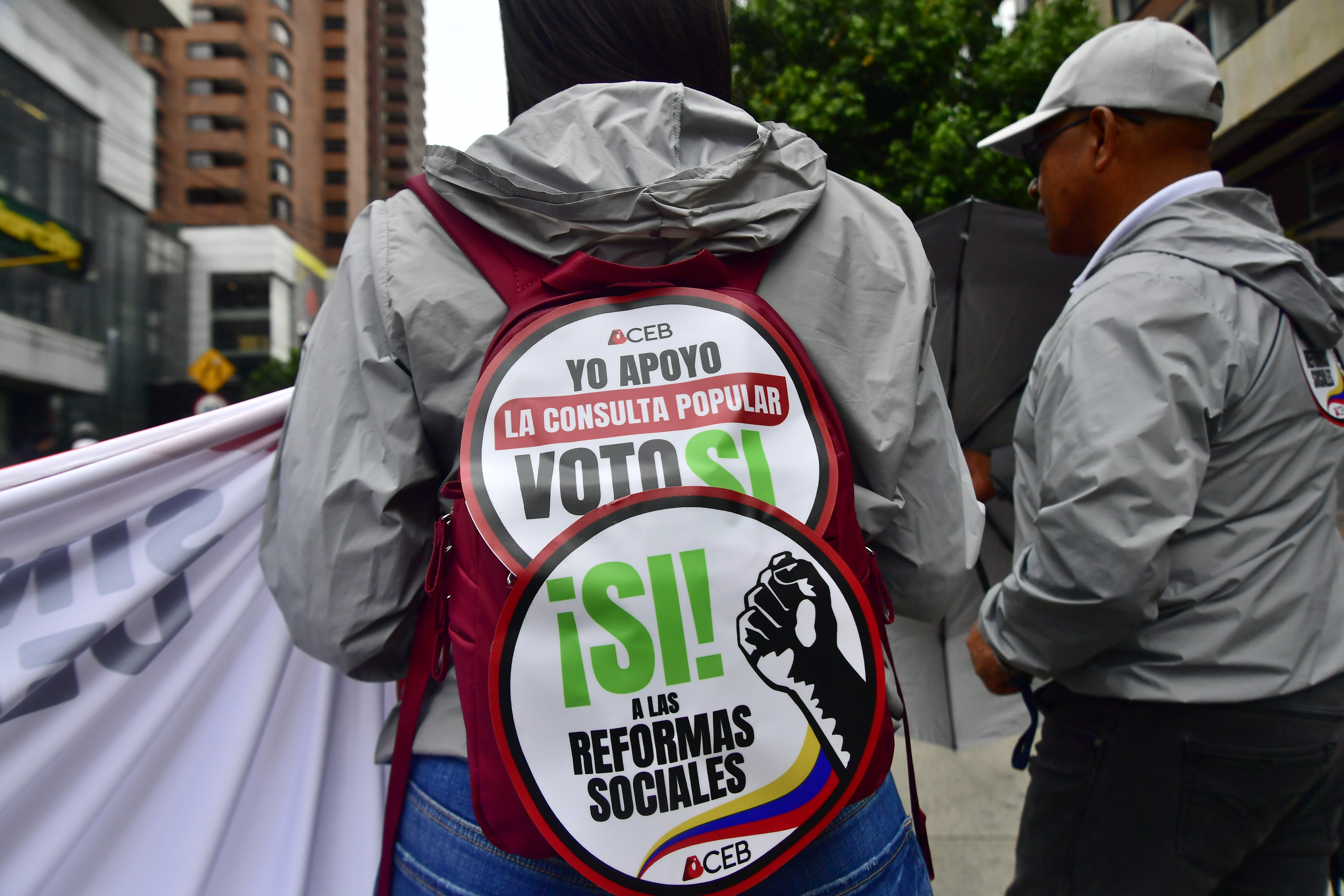 Marchas en apoyo a las reformas y a la consulta popular impulsadas por el gobierno de Gustavo Petro