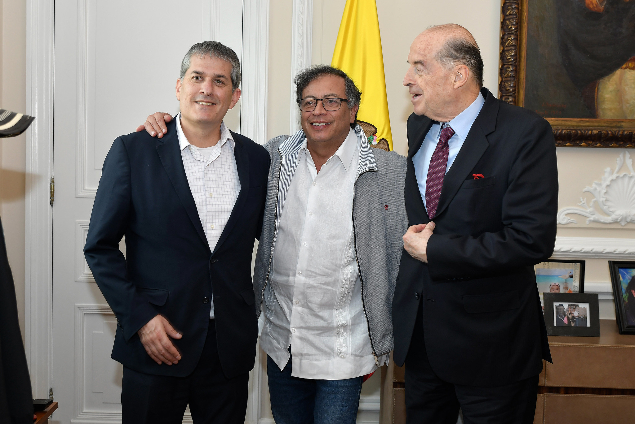 Gustavo Petro y Gali Dagan, de Israel.