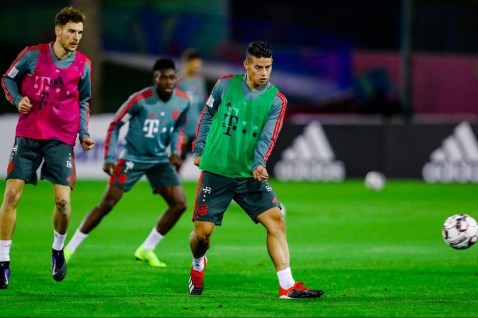 James Rodríguez regresó a prácticas con el Bayern Múnich