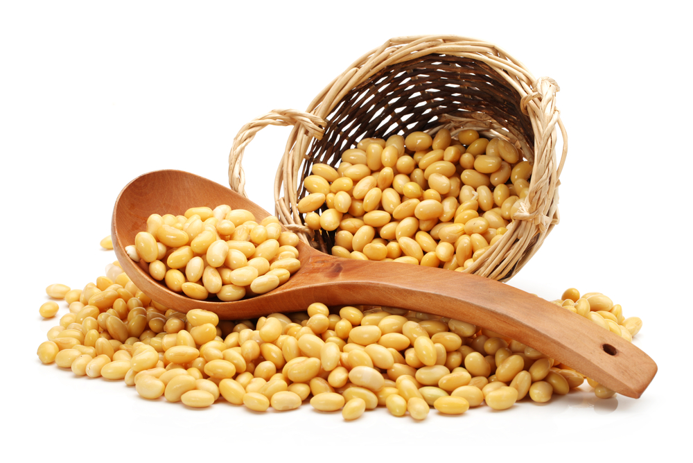 Los alimentos ricos en soya incluyen edamame, tofu y tempeh.