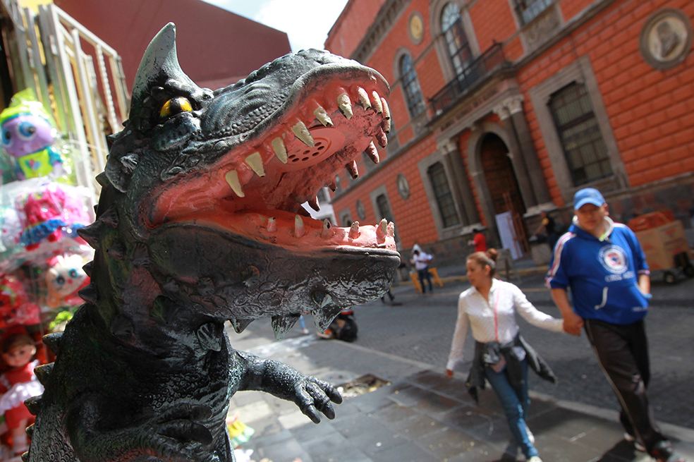 Rodaje de «Godzilla» en Ciudad en México en imágenes