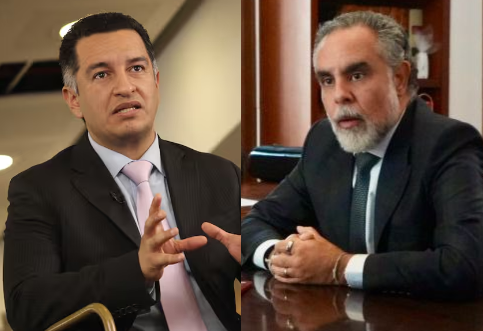 Ministro encargado de Justicia, Andrés Idárraga y Ministro del Interior, Armando Benedetti.