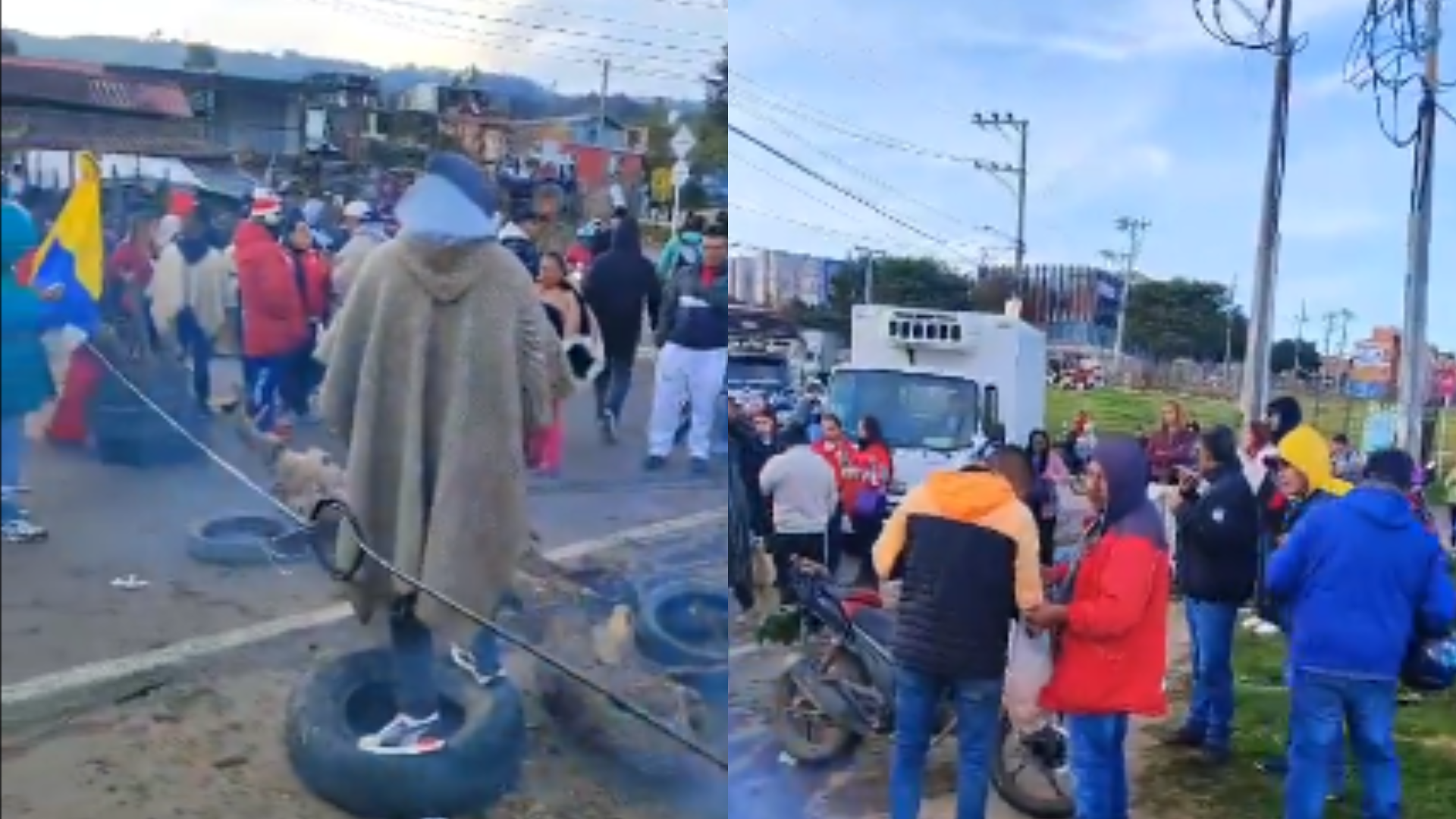 Protestas en Usme: habitantes denuncian inseguridad y mal estado de las vías