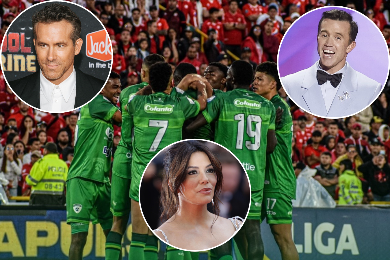 Ryan Reynolds, Rob McElhenney y Eva Longoria, algunos nuevos dueños de La Equidad