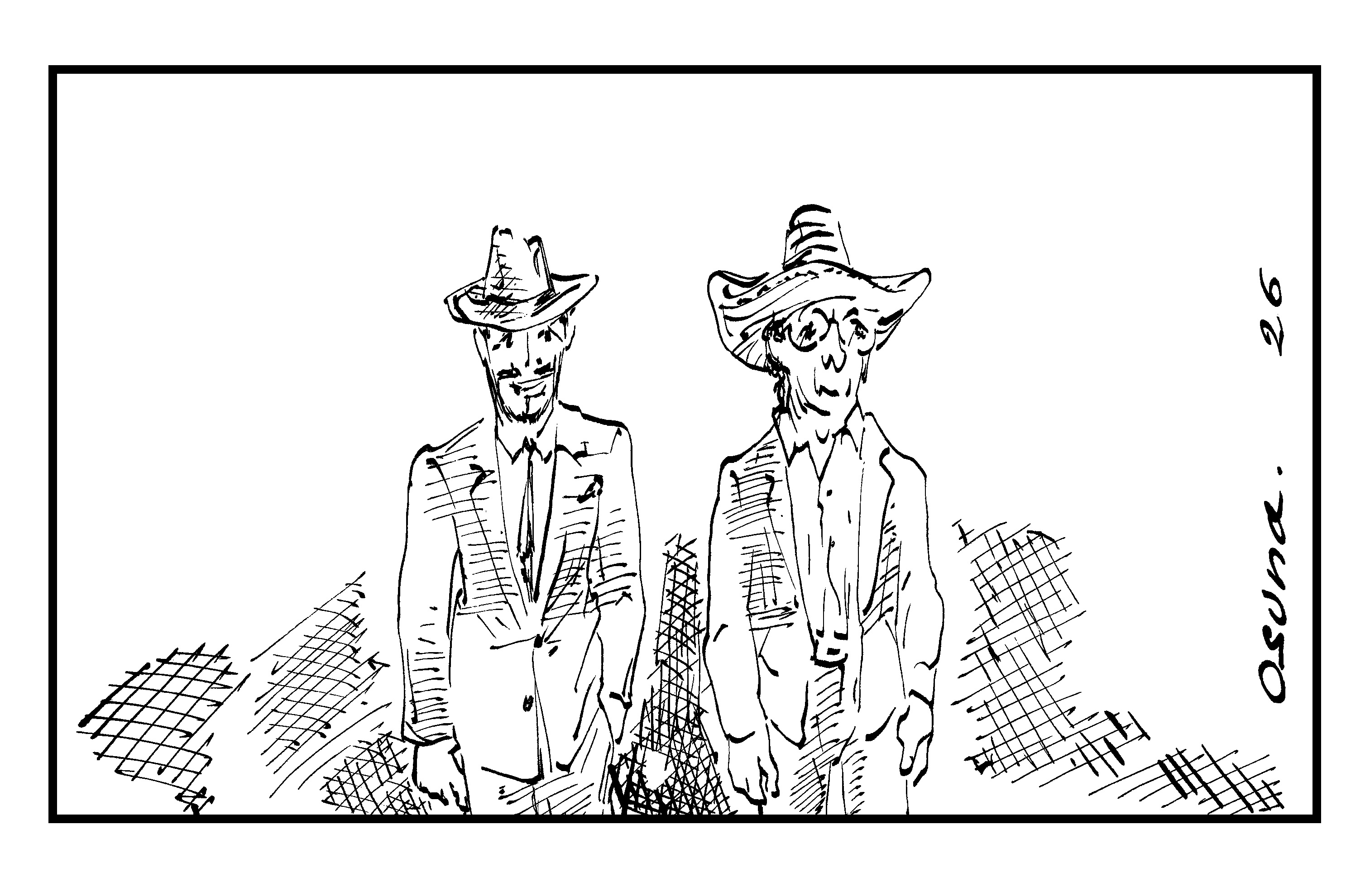 Empalme. Un momento de dos presidentes.