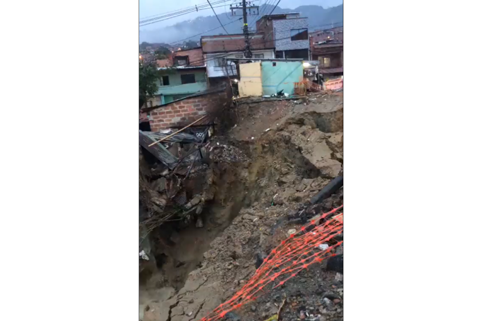 Deslizamiento se llevó una vivienda en Bello, Antioquia