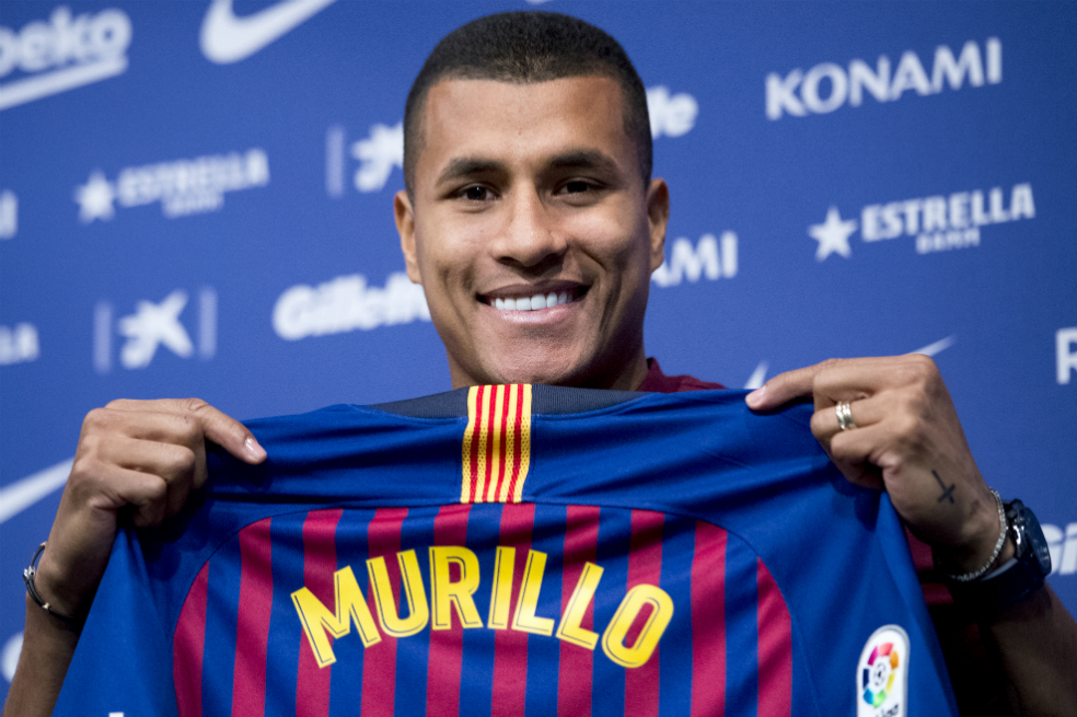 Jeison Murillo debuta en una convocatoria del Barcelona