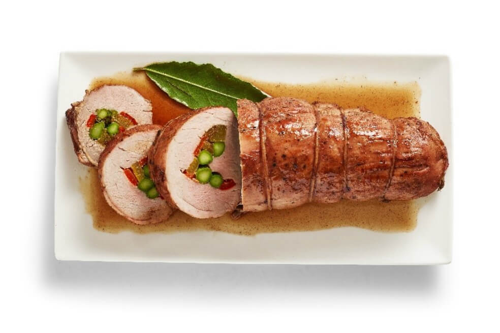 ¿Cómo preparar un muchacho de pierna de cerdo relleno?