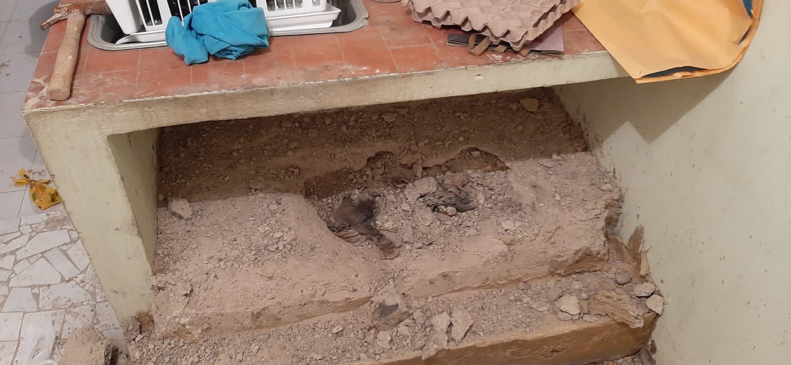 Impactante hallazgo del cuerpo de un profesor enterrado en cemento en Cajicá