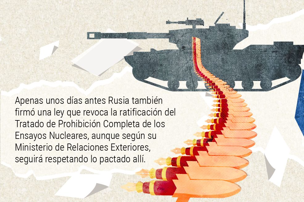 En tiempos de guerra, Rusia y Occidente se muestran los dientes.