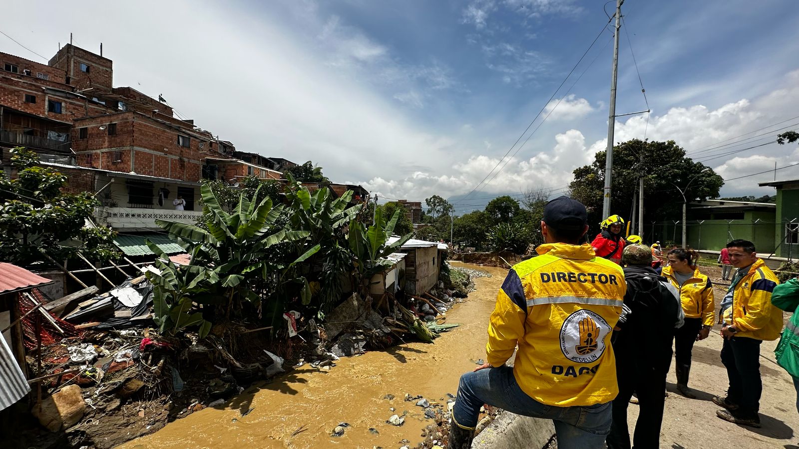 Creciente deja a 127 personas afectadas en el corregimiento Altavista, en Medellín