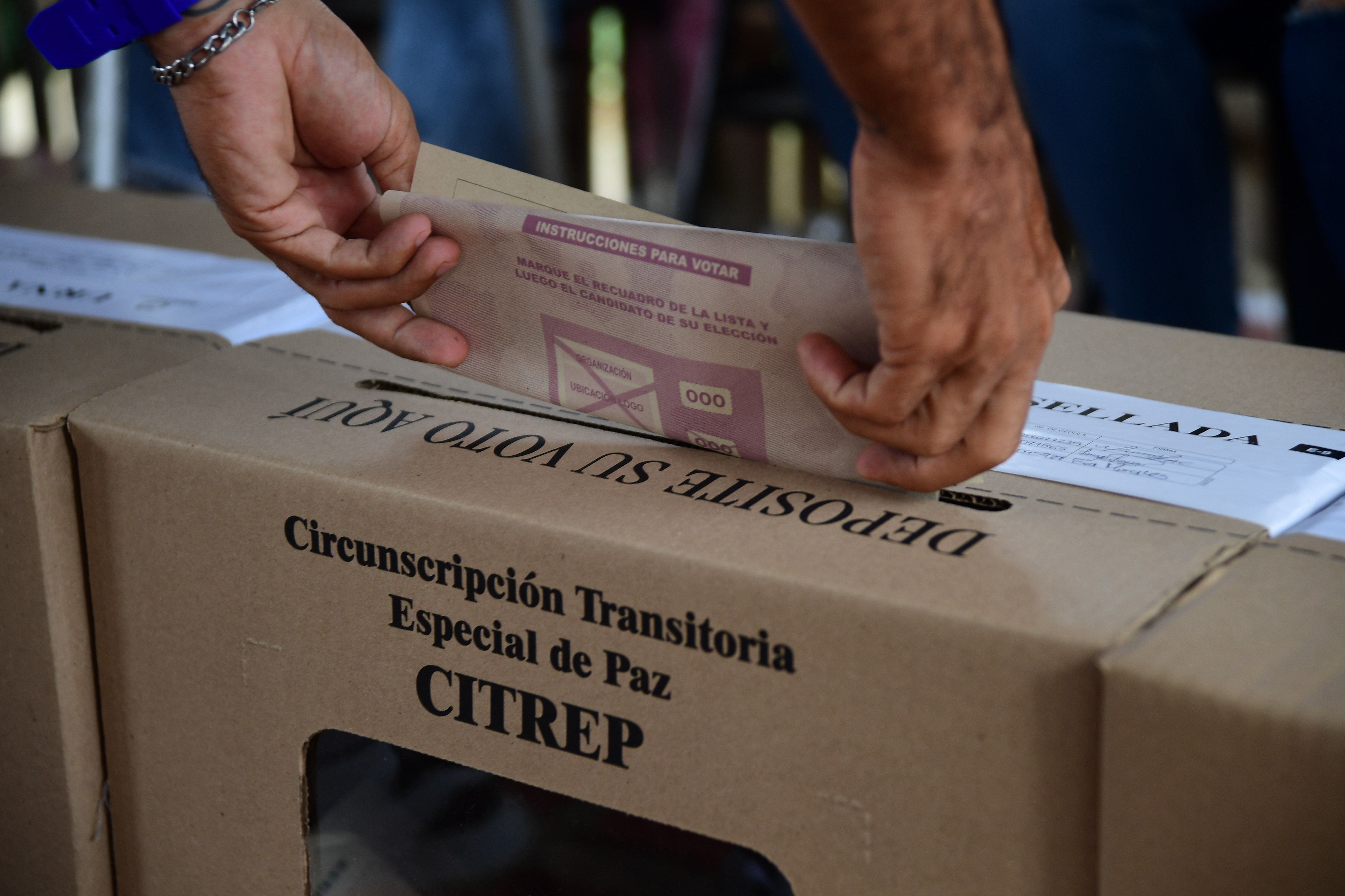 Jornada de elecciones Circunscripciones Transitorias Especiales de PAZ en Caracolí