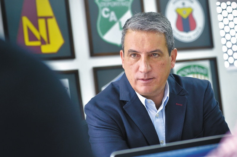 Fernando Jaramillo, presidente de la Dimayor desde agosto de 2020.