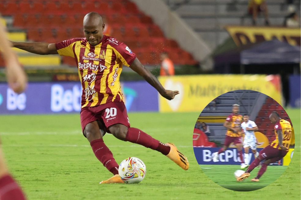 ¿Como Roberto Carlos? El gol del Tolima que le da la vuelta al mundo: video