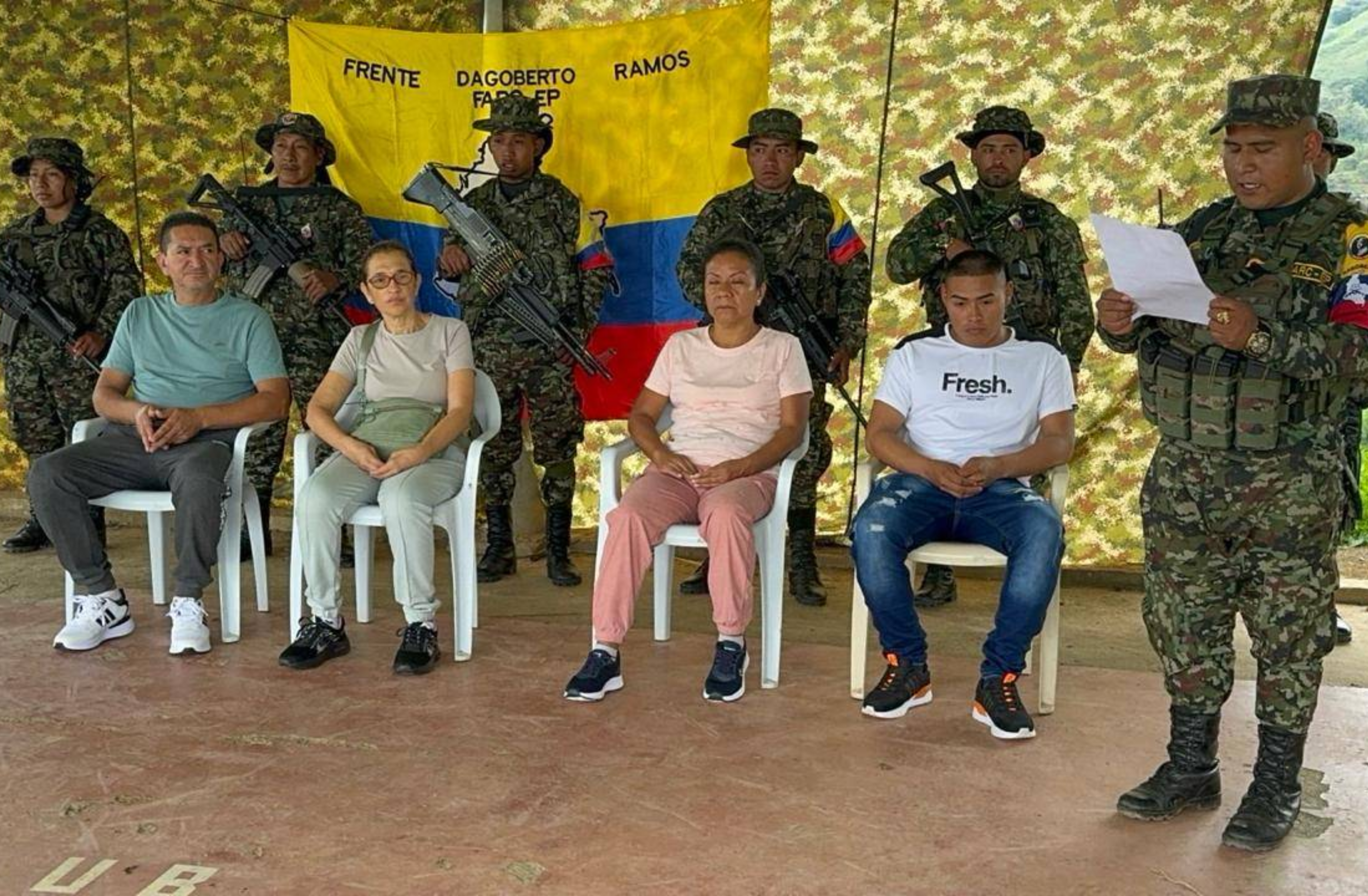 Disidencia Estado Mayor Central liberó a cuatro personas que estaban secuestradas en Cauca.