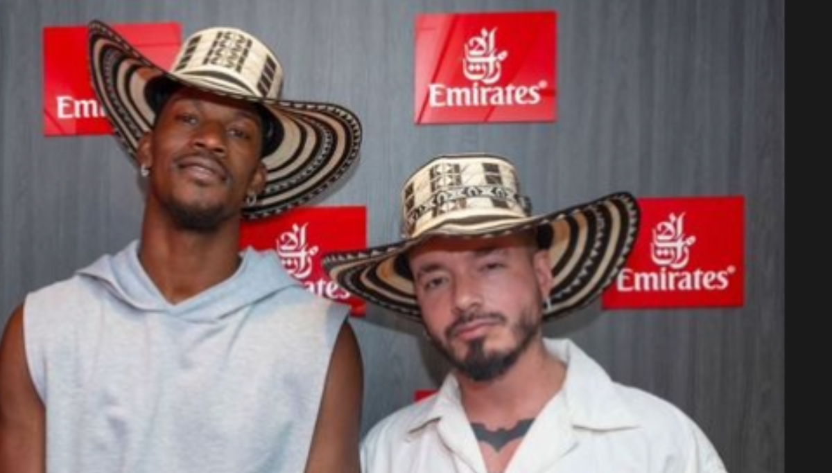 J Balvin y Jimmy Butler comieron bandeja paisa al ritmo de Diomedes Díaz en EEUU