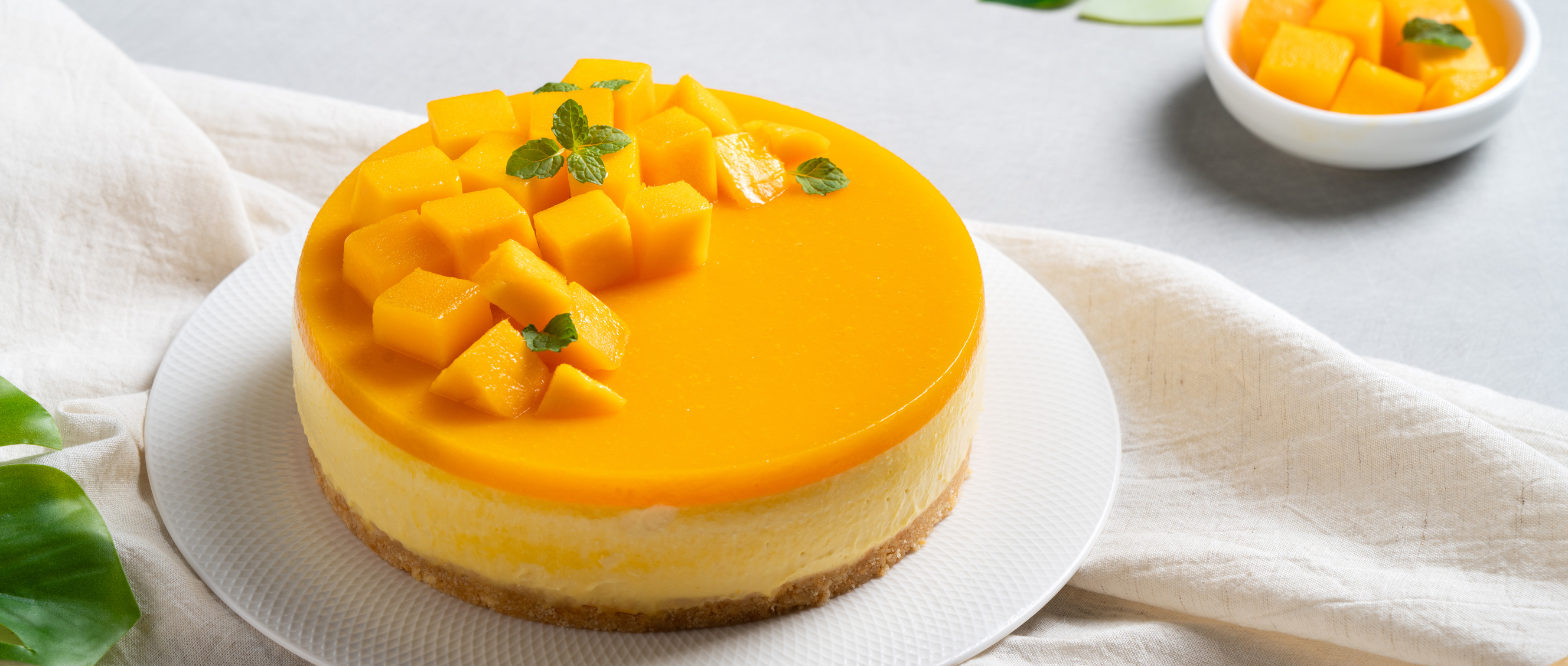 “Cheesecake” de mango sin horno: la receta con galleta y leche condensada