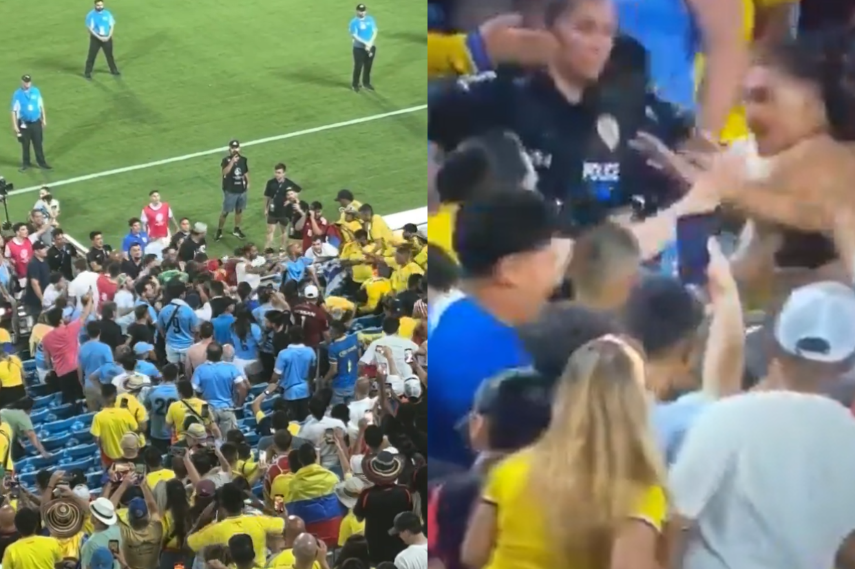 ¡Polémica! Darwin Núñez y Araújo se fueron a los puños con hinchas colombianos