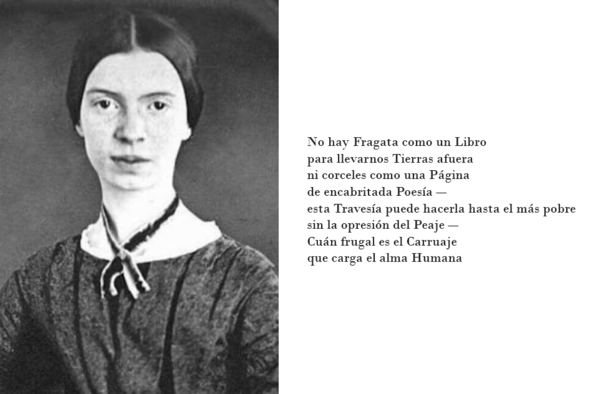 Emily Dickinson solo publicó seis poemas a lo largo de su vida.