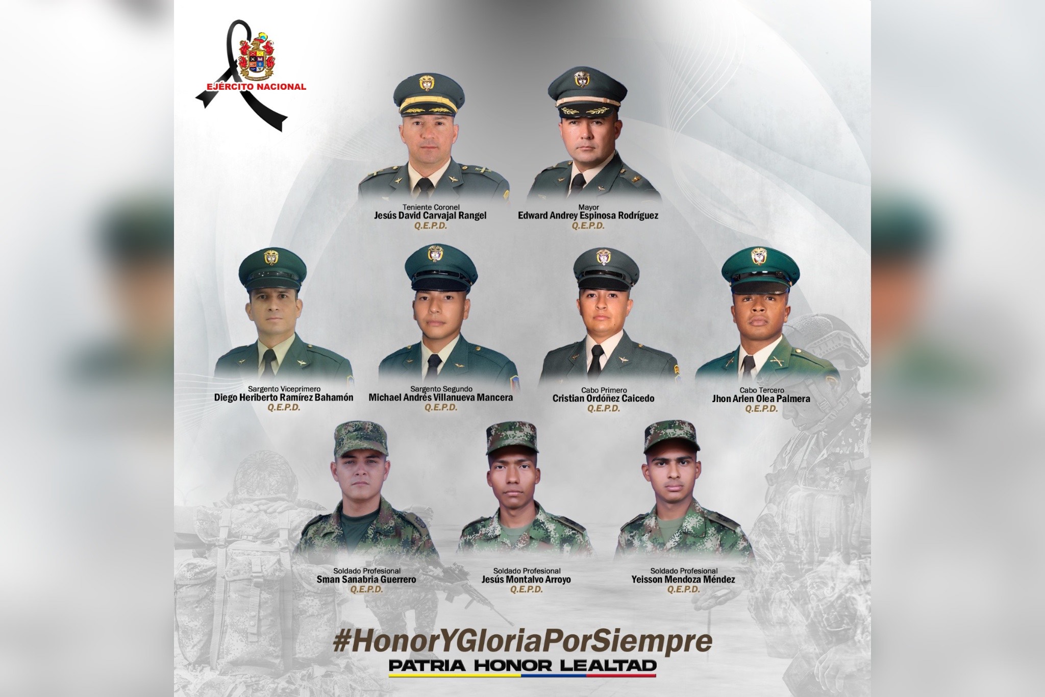 Nueve militares fallecieron en accidente de helicóptero del Ejército