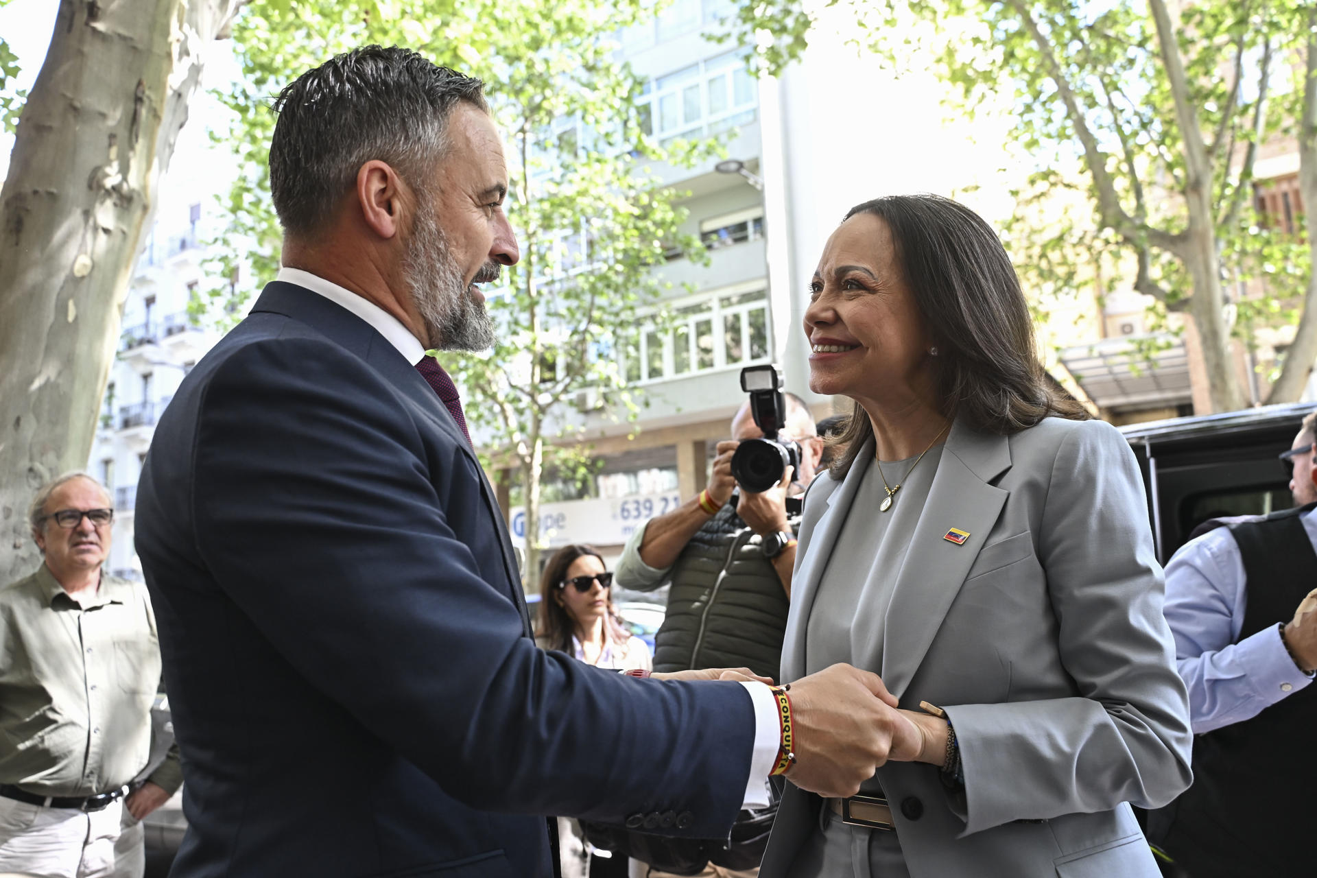 En España, María Corina Machado se reunió con Núñez Feijóo y Abascal, pero no con Sánchez