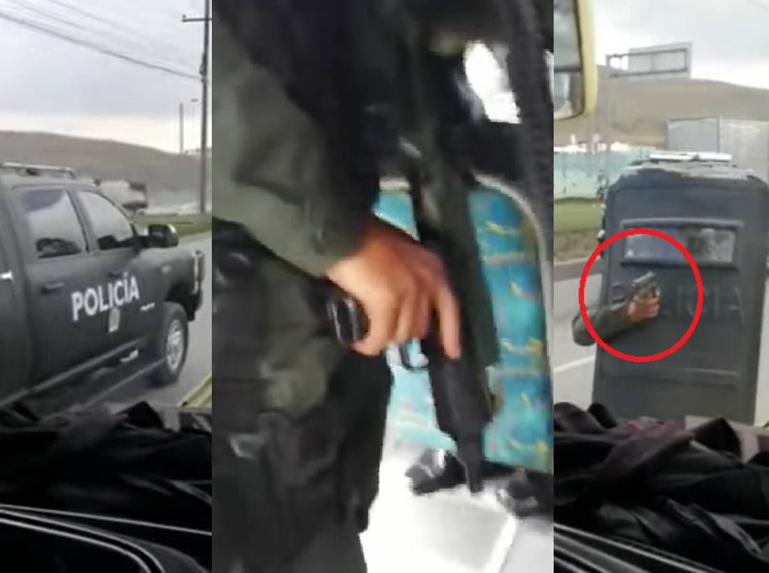 ¿Por qué hombres armados y vestidos de policías detienen bus en el sur de Bogotá?