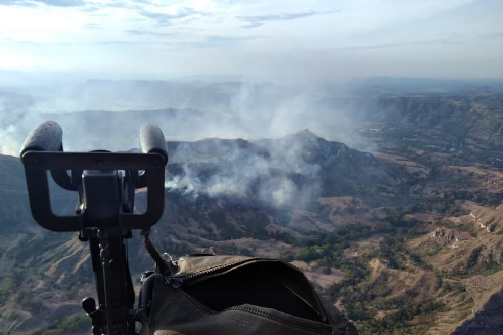 Nuevo incendio vuelve a amenazar a Honda, en Tolima